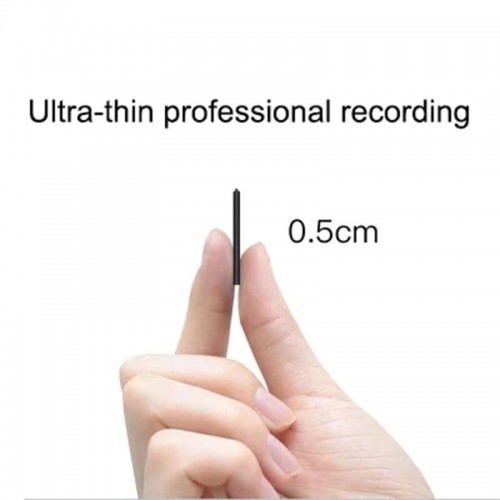 Reportofon profesional ultra-subțire MiTwoo Q1, 8GB, spy, activat prin voce, 8g, 43x23x5mm, inregistreaza pana la 13 ore