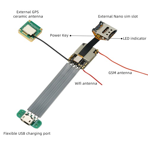 Micro GSM tracker Topin ZX310, Modul PCBA pentru TV/ Laptop/ Telefon mobil/ Birou/ Casa
