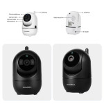 Camera video WiFi urmarire miscare 360 de grade supraveghere copil INQMEGA 1080P