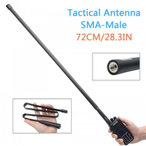 Antena tactical ABBREE 72 cm pentru statii Baofeng UV-5R UV-82 888’s etc.