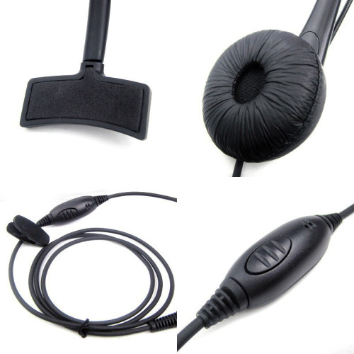 Casti 2 pini cu microfon pentru statii Walkie Talkie Baofeng Kenwood etc.