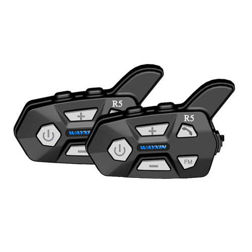 Intercom moto Wayxin R5 1200 metri Casti Bluetooth 5.0 pentru motociclisti