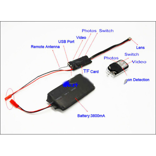 Camera ascunsa Full HD filmeaza pana la 12 ore telecomanda - detectie miscare