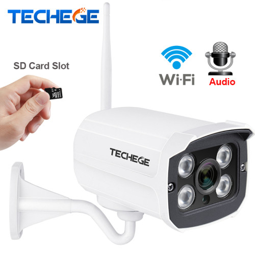 Camera exterioara WiFi card IR detectie miscare Techege Mini 720p