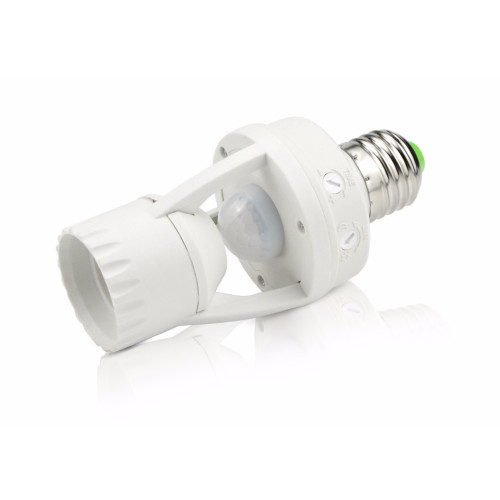 Fasung PIR cu senzor de miscare 220V E27 bec normal sau LED