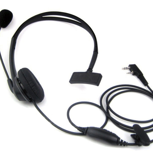 Casti 2 pini cu microfon pentru statii Walkie Talkie Baofeng Kenwood etc.