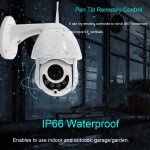 Camera supraveghere IP rotativa interior/exterior WiFi CCTV1080P card, infrarosu DAYTECH